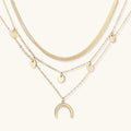 Conjunto de Camadas com Crescente Dourado